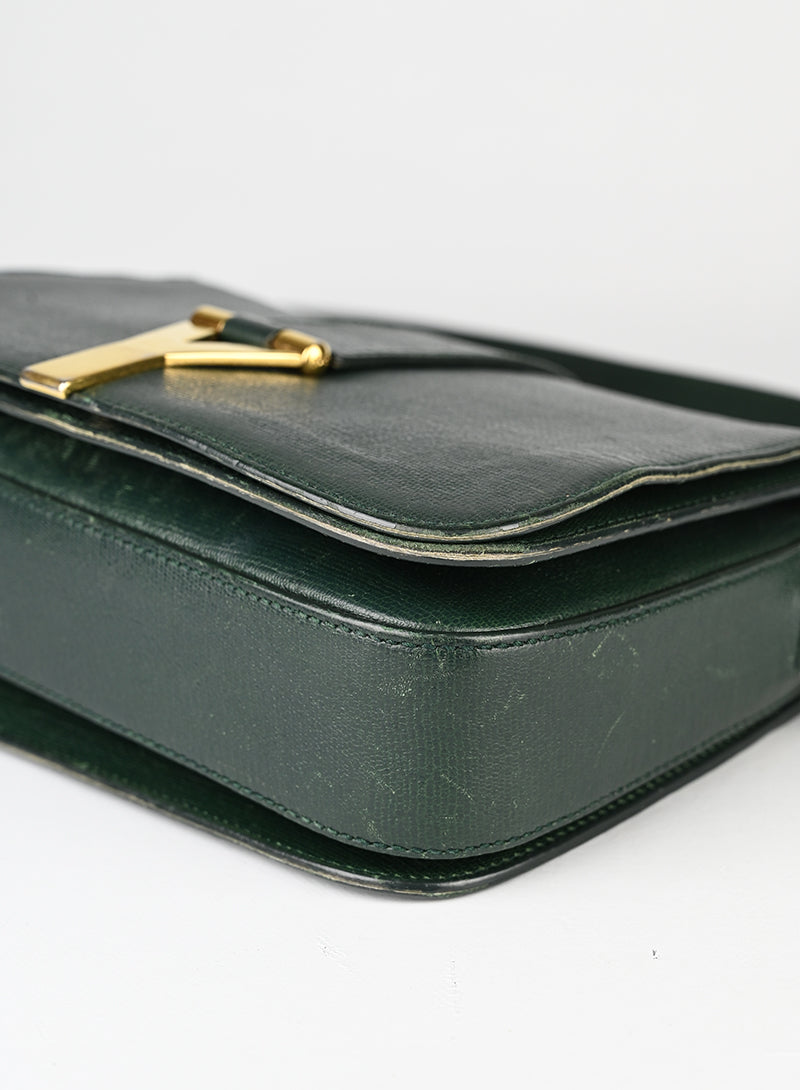 Saint Laurent Borsa Chic in pelle verde