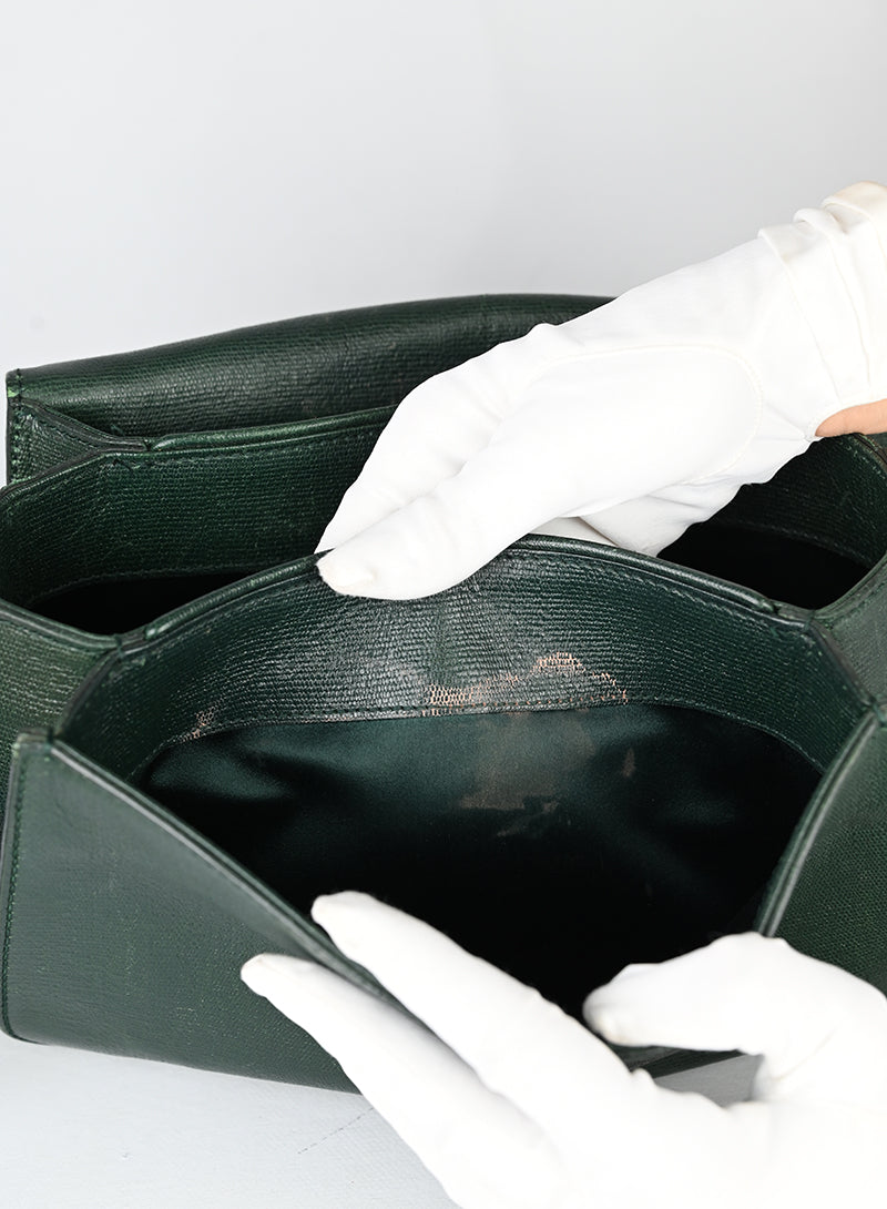 Saint Laurent Borsa Chic in pelle verde
