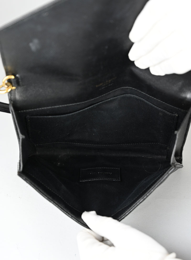 Saint Laurent Pochette Cassandre nera