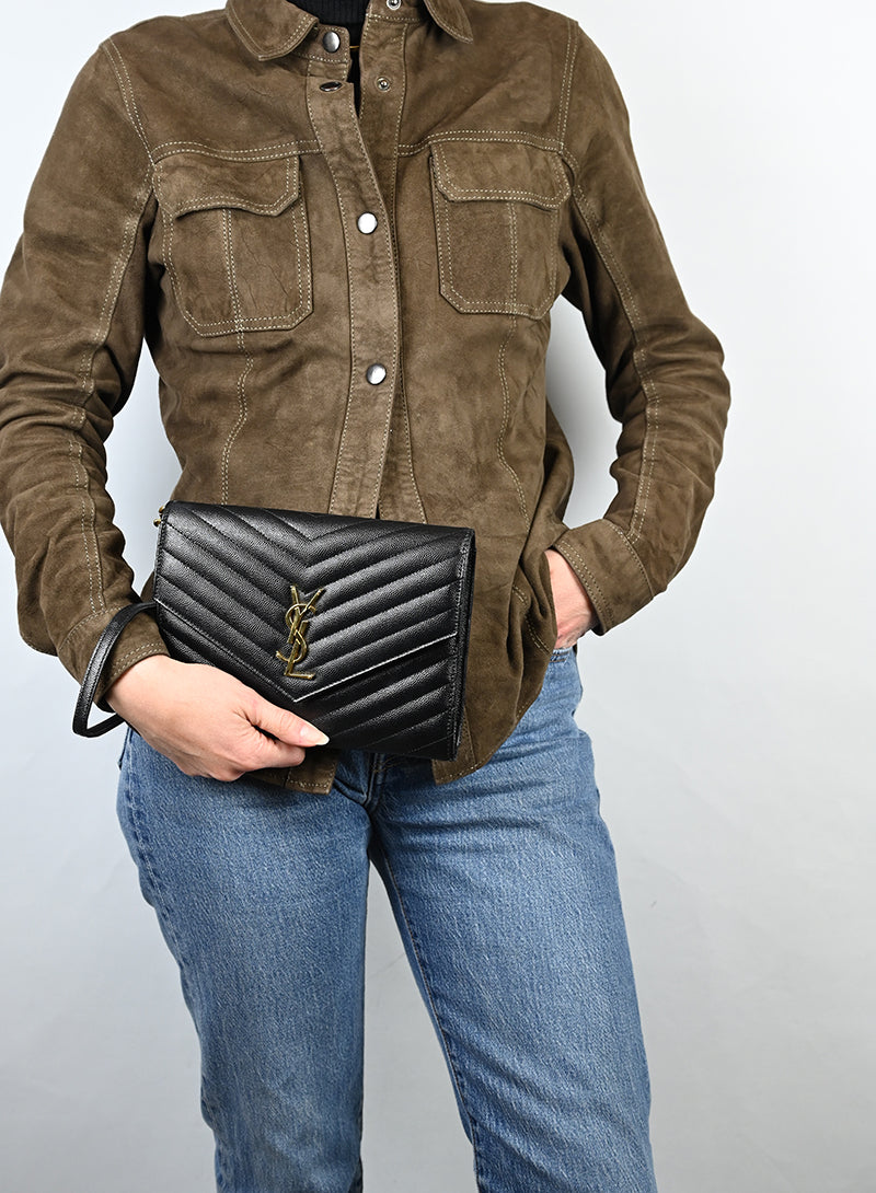 Saint Laurent Pochette Cassandre nera