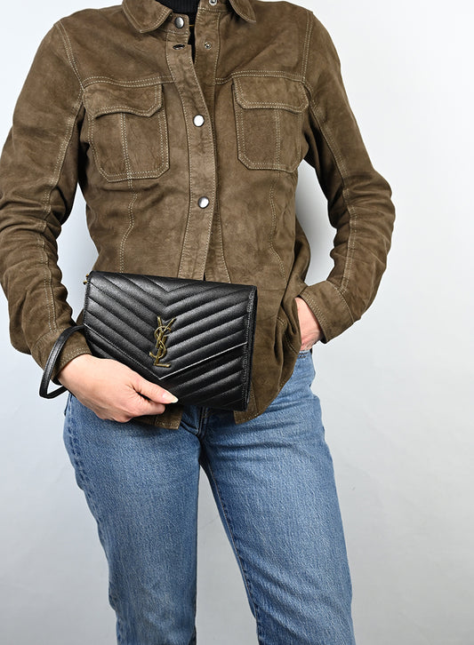Saint Laurent Pochette Cassandre nera