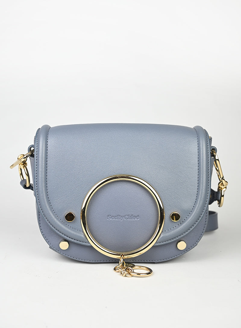 See by Chloè Borsa Mara in pelle azzurra