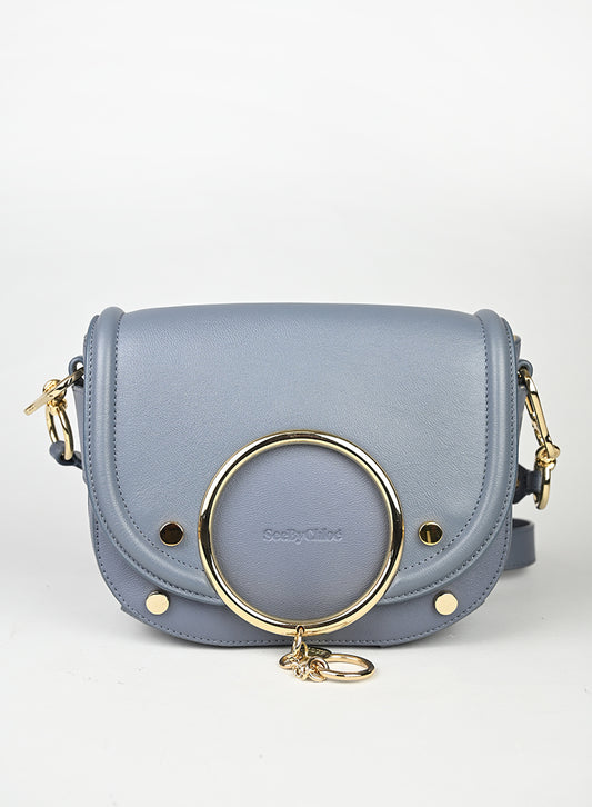 See by Chloè Borsa Mara in pelle azzurra