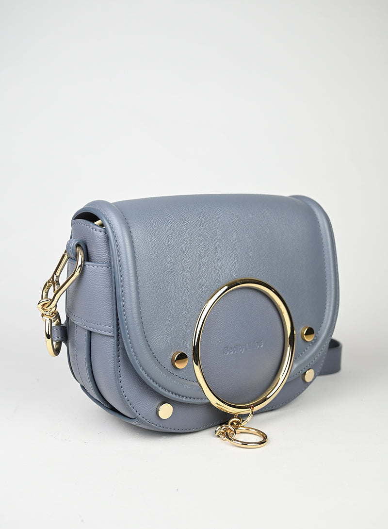 See by Chloè Borsa Mara in pelle azzurra