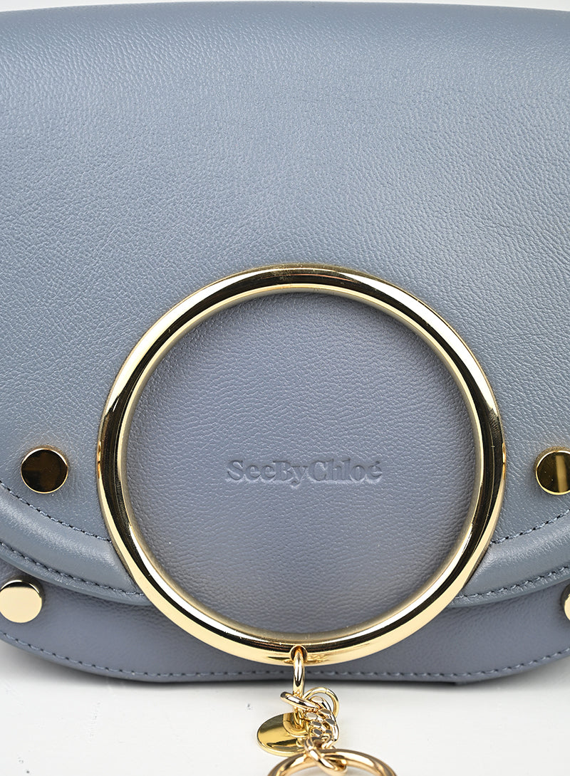 See by Chloè Borsa Mara in pelle azzurra