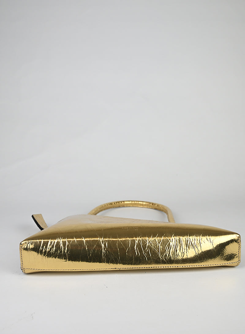 The Attico Borsa Sunrise in pelle oro