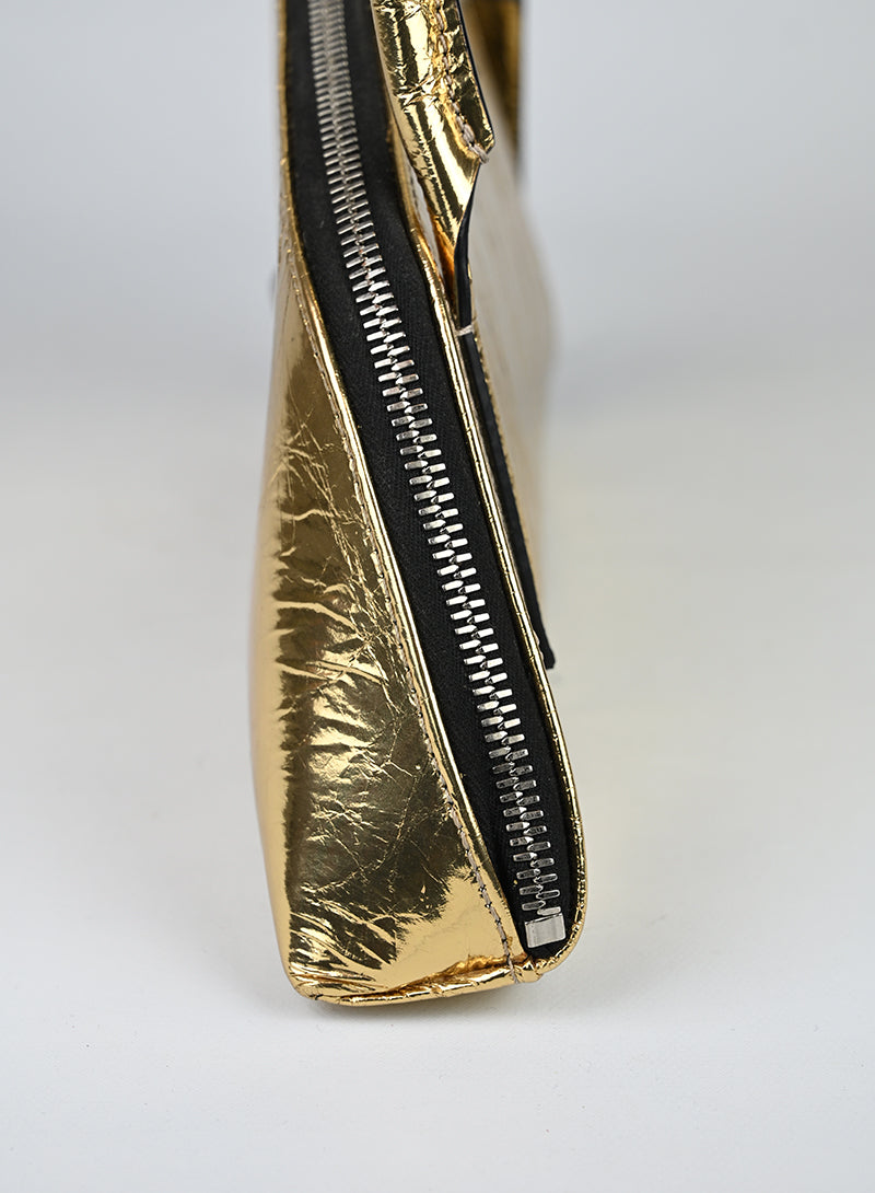 The Attico Borsa Sunrise in pelle oro
