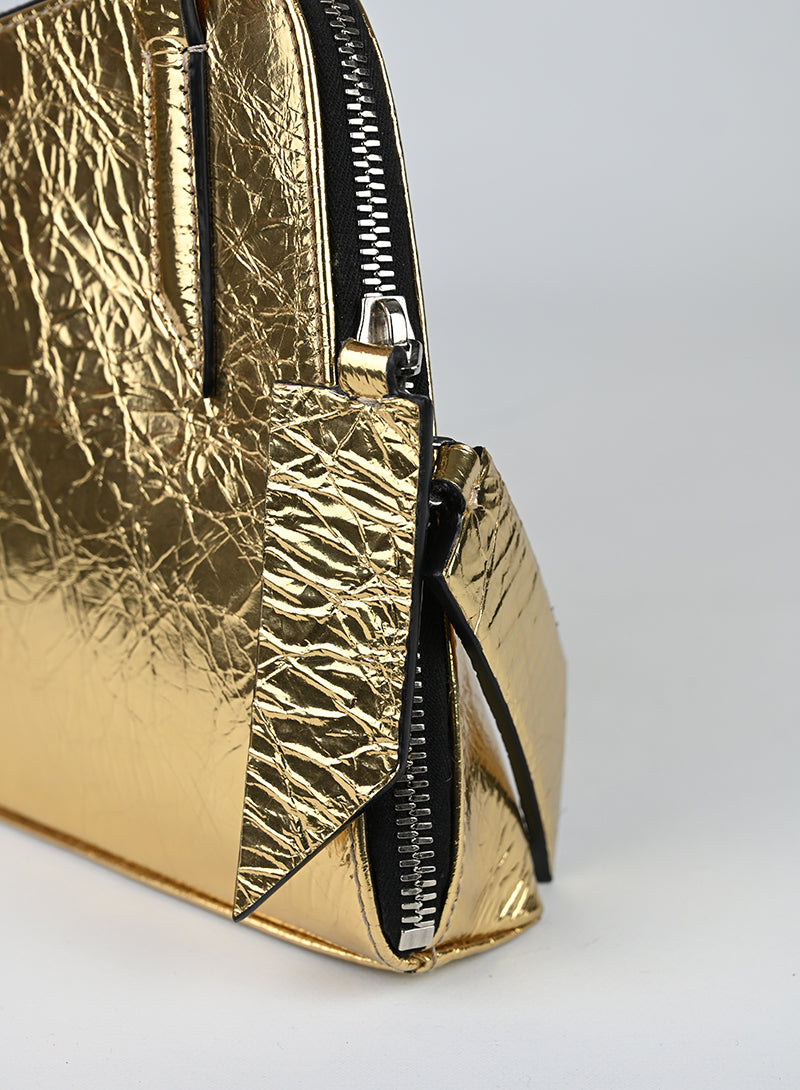 The Attico Borsa Sunrise in pelle oro