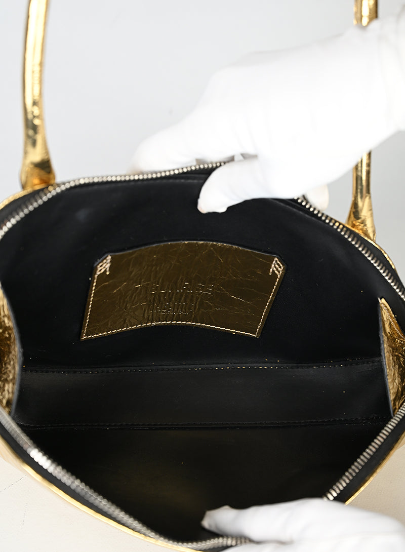 The Attico Borsa Sunrise in pelle oro
