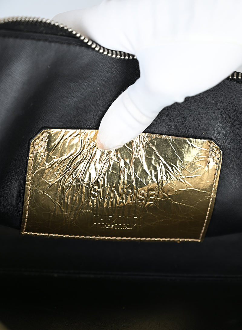 The Attico Borsa Sunrise in pelle oro