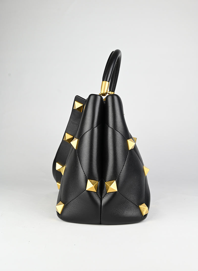 Valentino Borsa Roman Stud in pelle nera