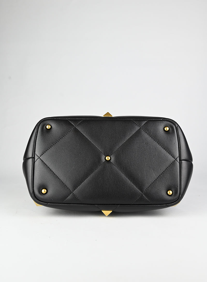 Valentino Borsa Roman Stud in pelle nera