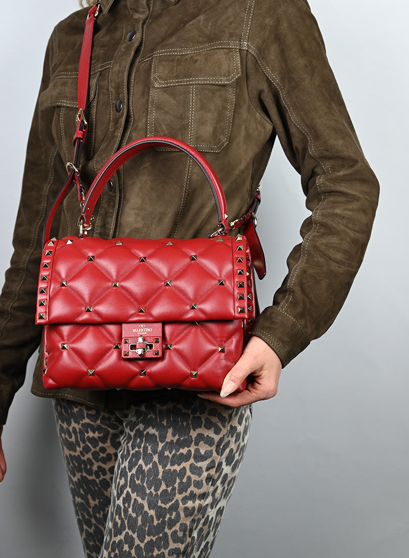 Valentino Borsa Candy in pelle rossa