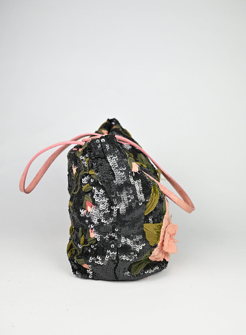 Valentino Borsa a Spalla Paillettes Nere