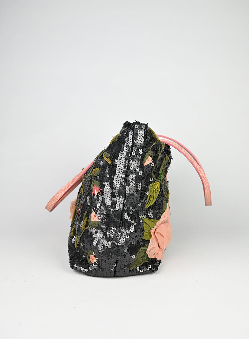 Valentino Borsa a Spalla Paillettes Nere