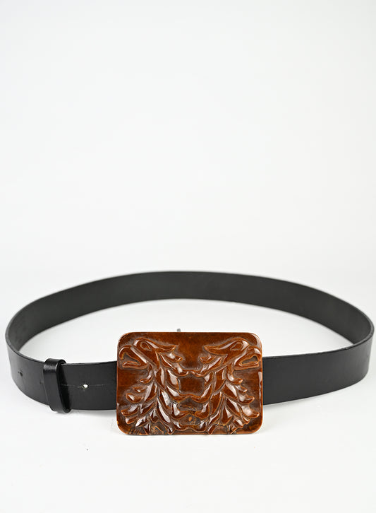 Valentino Cintura in pelle nera