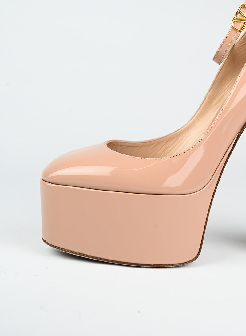 Valentino Décolleté in vernice cipria - N. 40