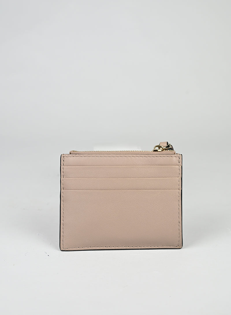 Valentino Portacarte in pelle rosa