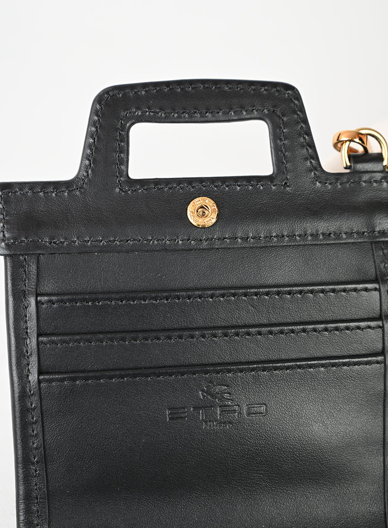 Valentino Portacarte in pelle argento