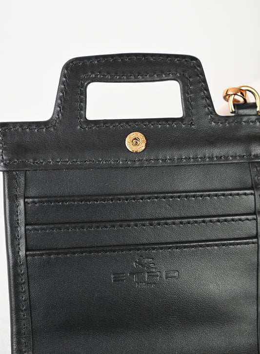 Valentino Portacarte in pelle argento -  lesleyluxuryvintage