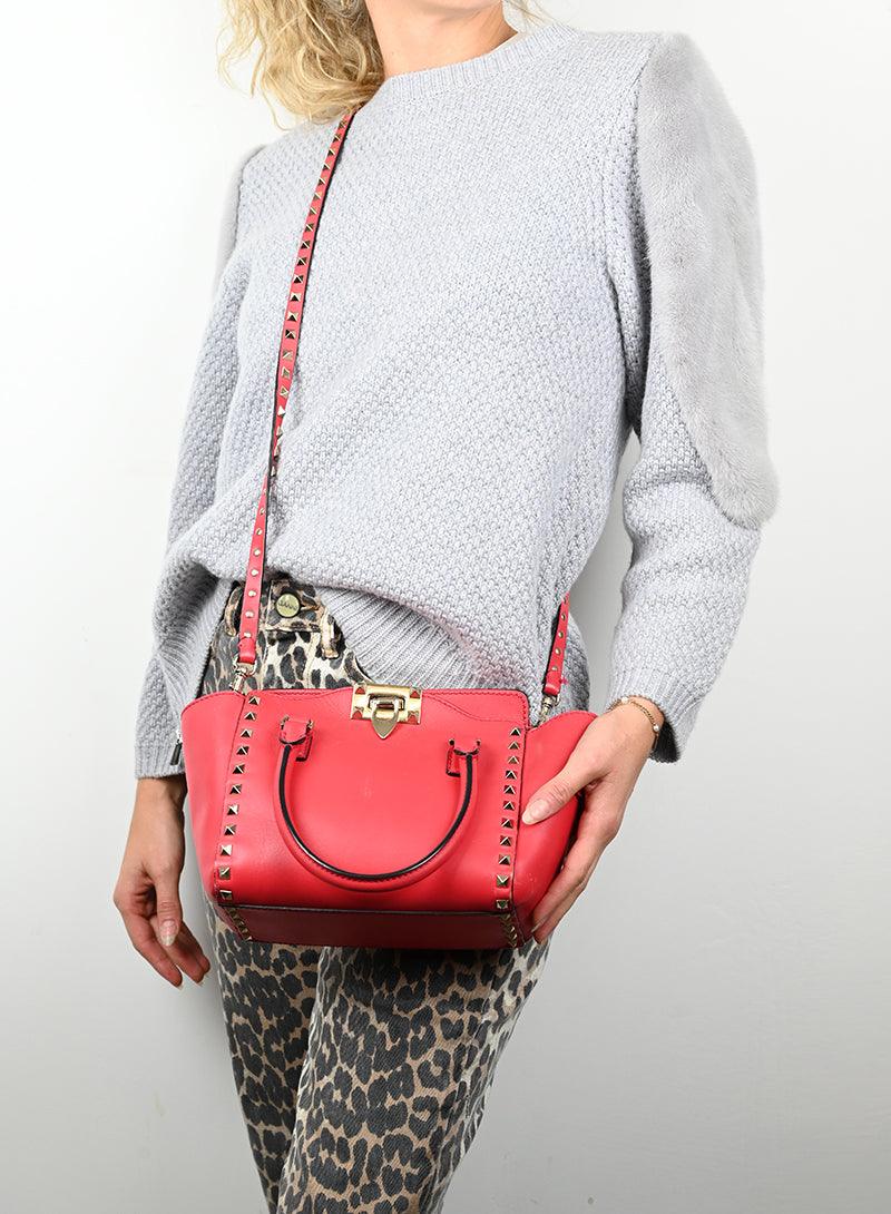 Valentino Borsa Rockstud fragola