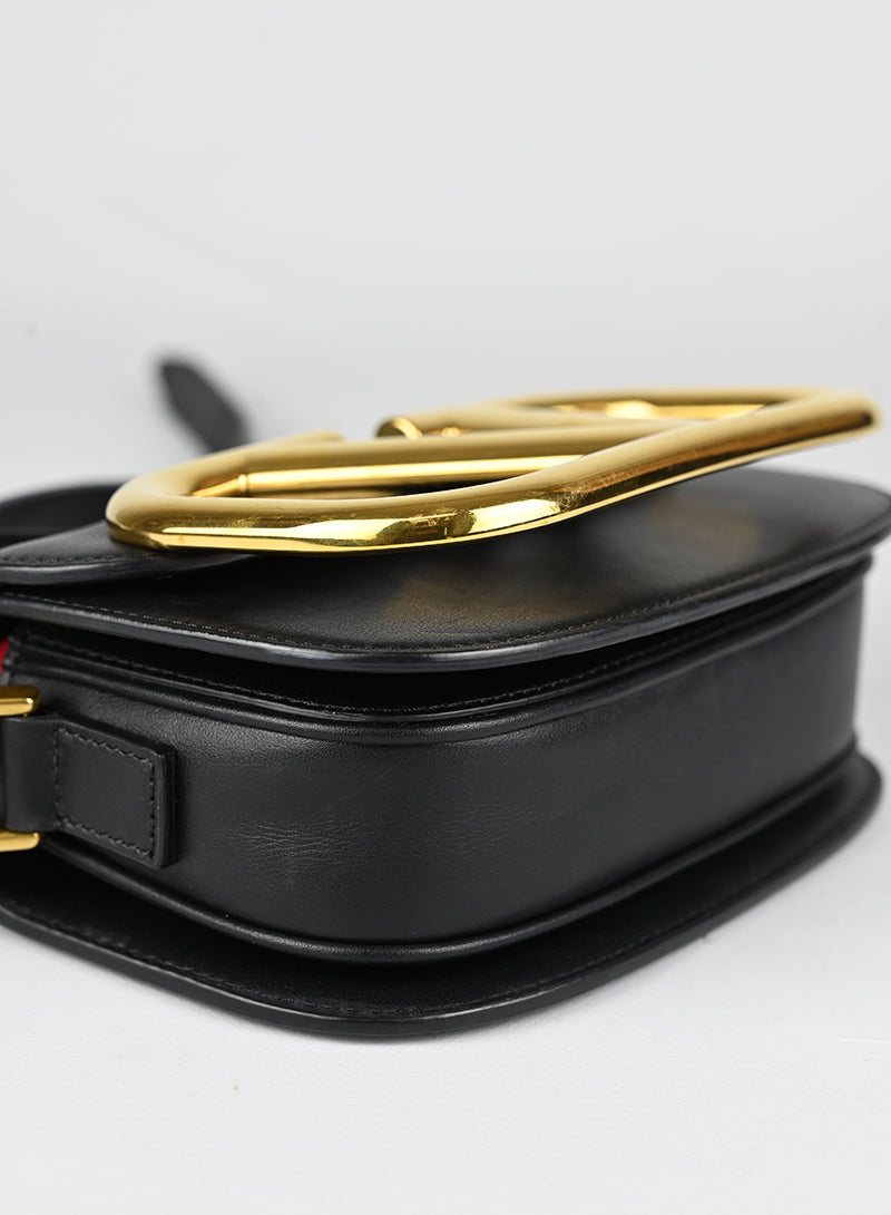 Valentino Borsa Supervee in pelle nera
