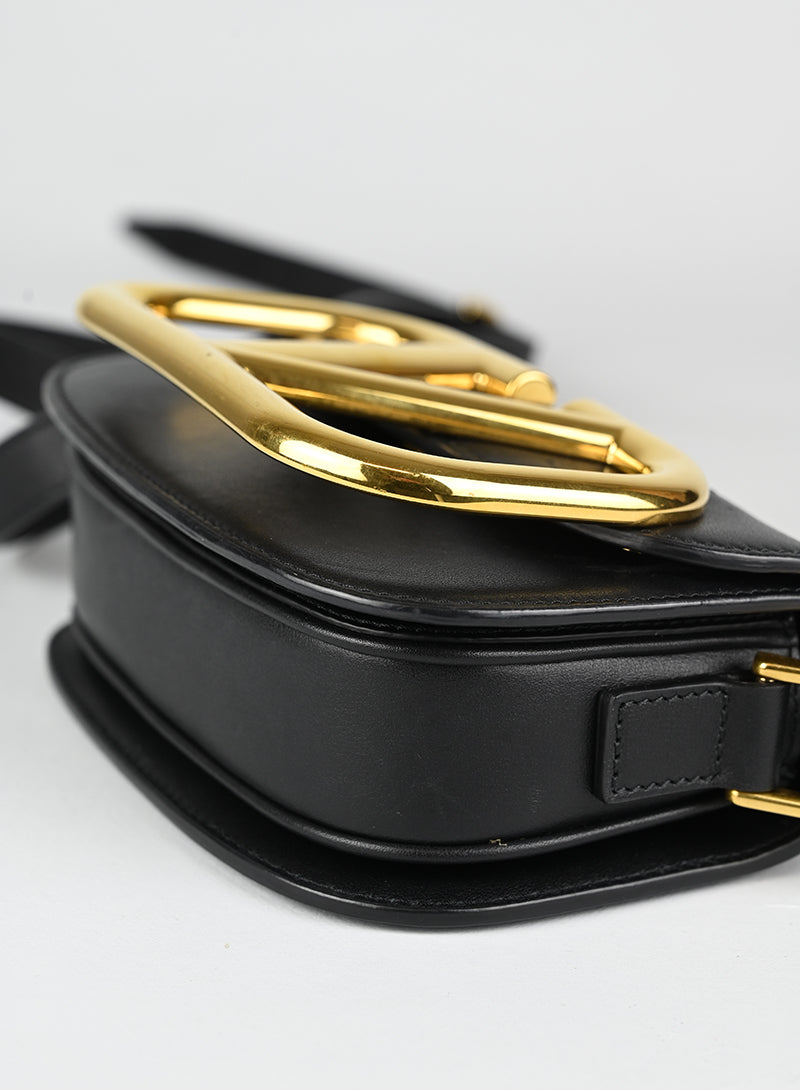 Valentino Borsa Supervee in pelle nera