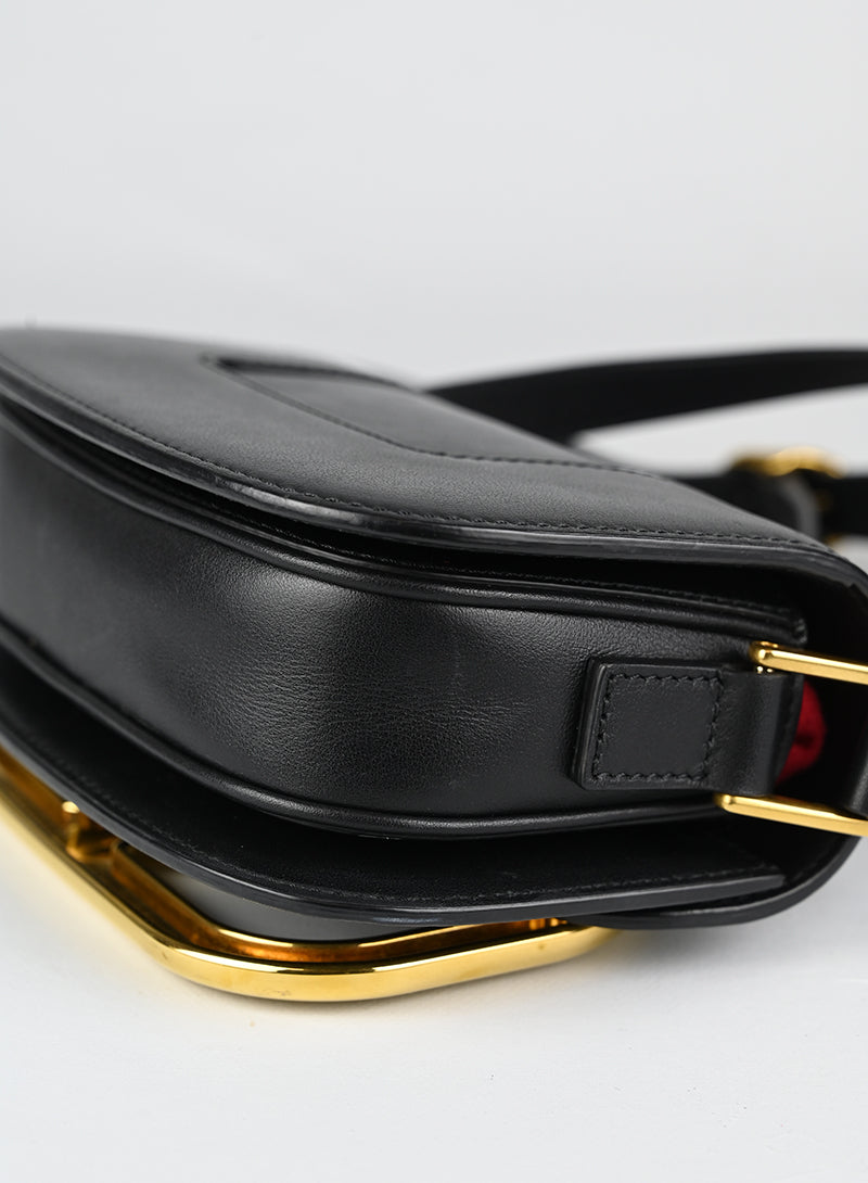 Valentino Borsa Supervee in pelle nera