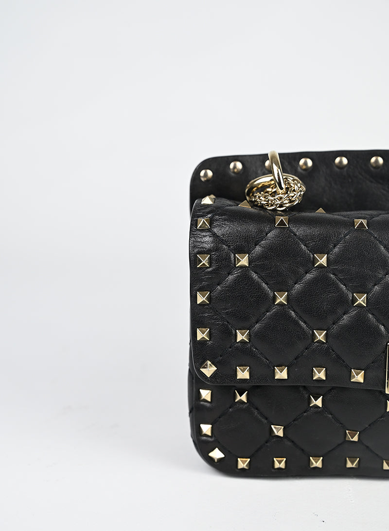 Valentino Spike Bag Pelle Nera