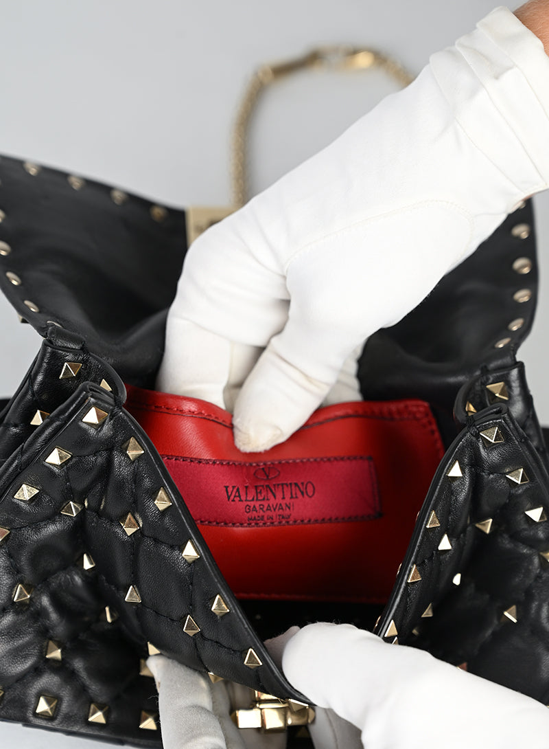 Valentino Spike Bag Pelle Nera