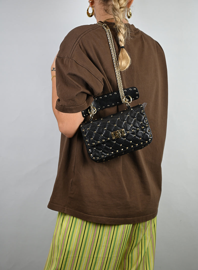 Valentino Spike Bag Pelle Nera