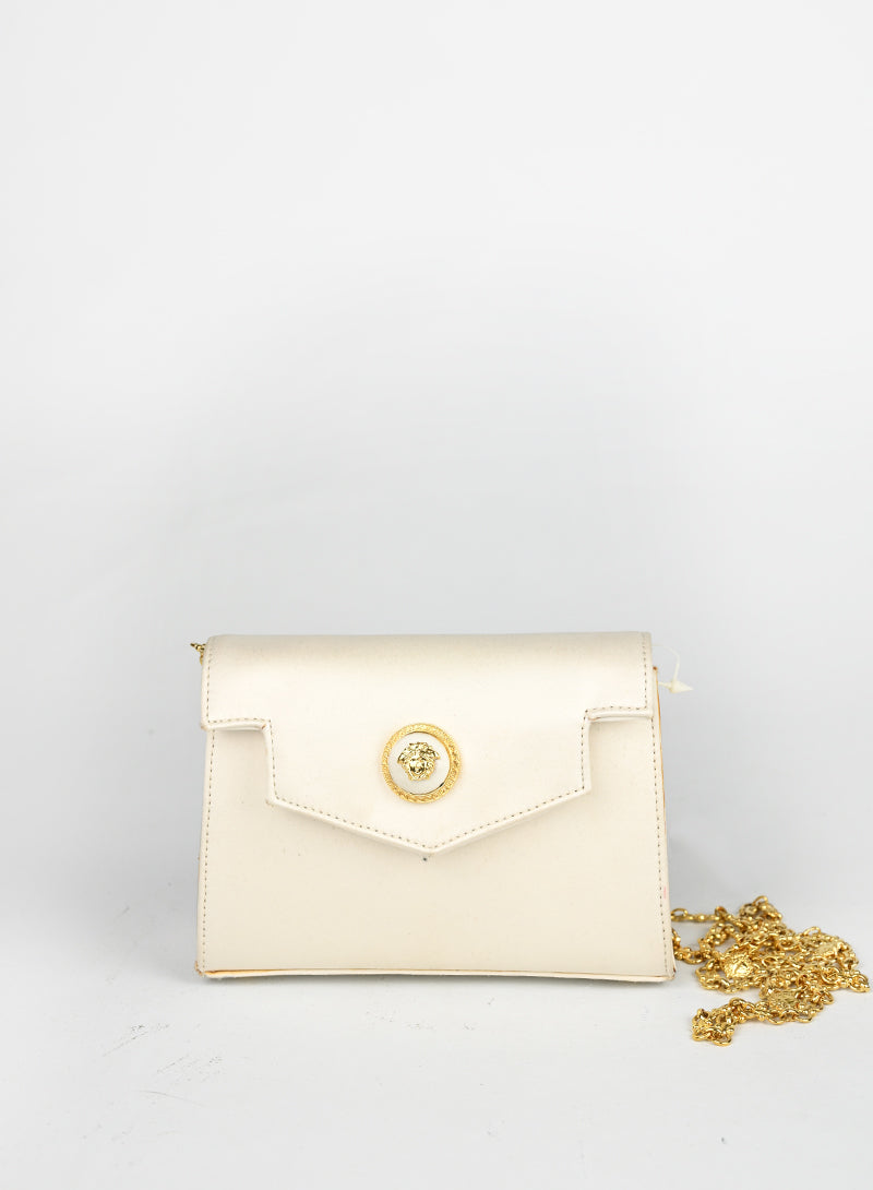 Versace Borsa in raso bianca