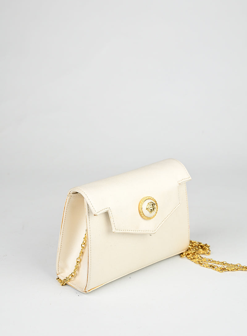 Versace Borsa in raso bianca