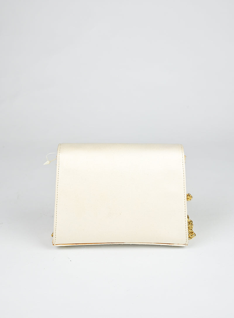 Versace Borsa in raso bianca