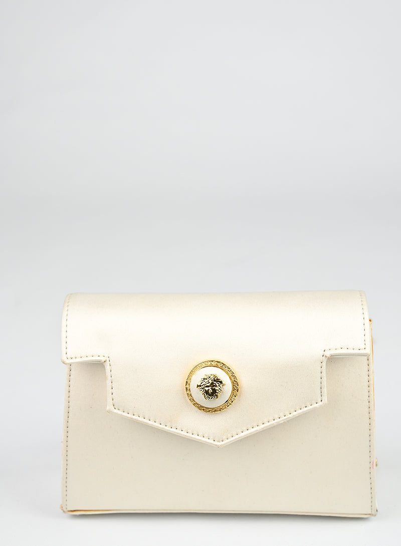 Versace Borsa in raso bianca