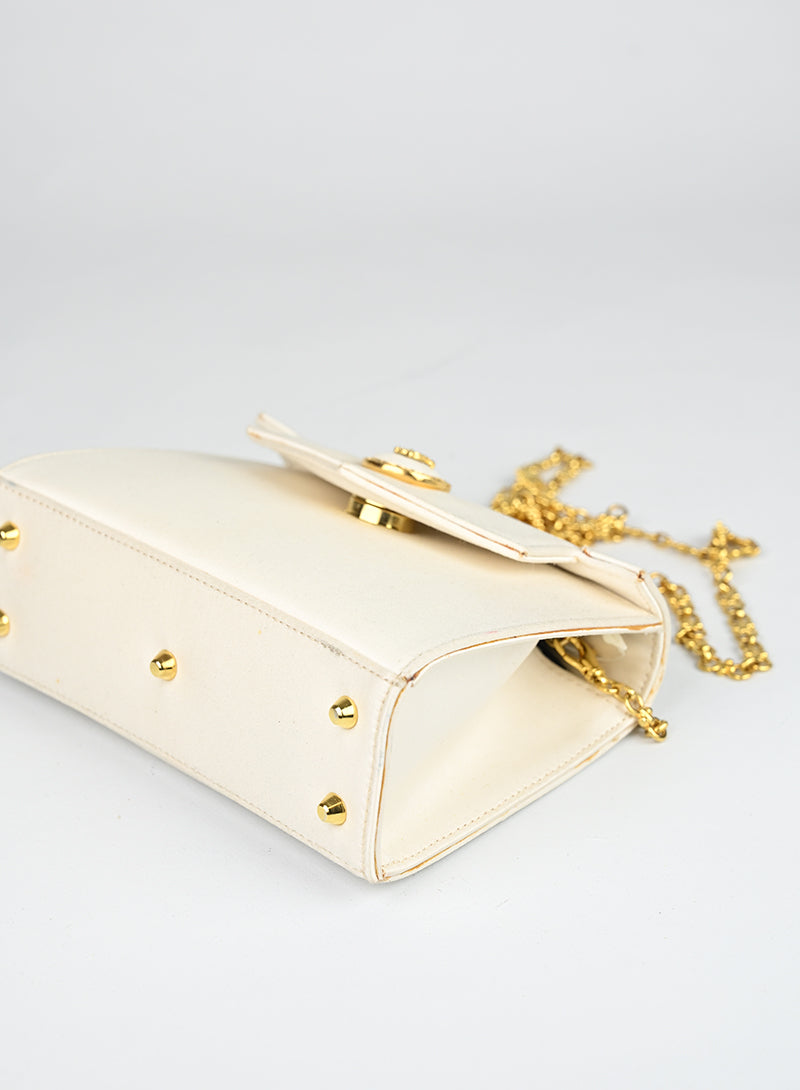 Versace Borsa in raso bianca