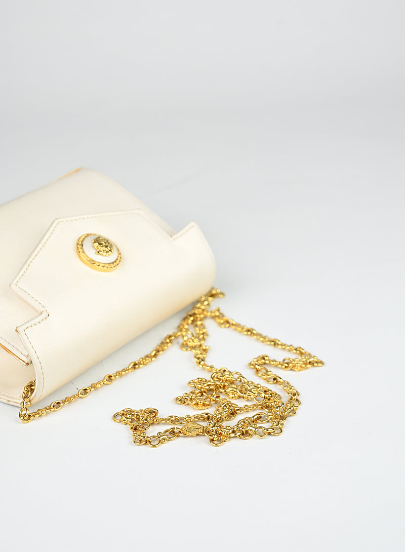 Versace Borsa in raso bianca