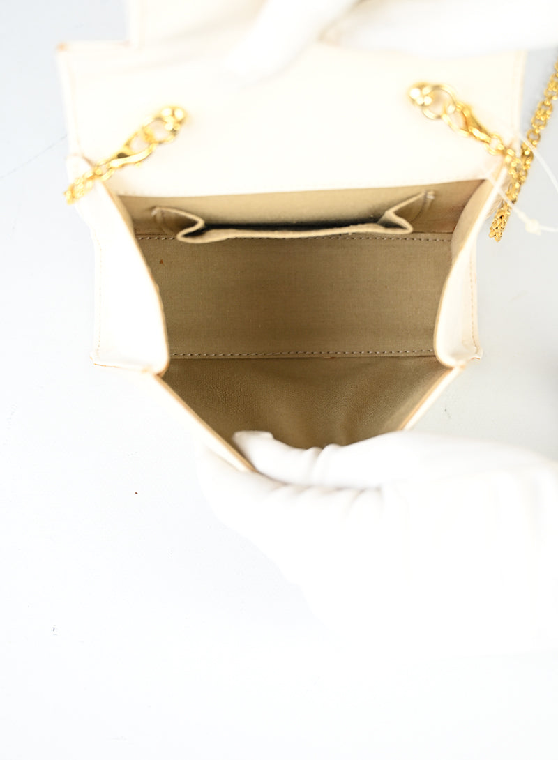 Versace Borsa in raso bianca