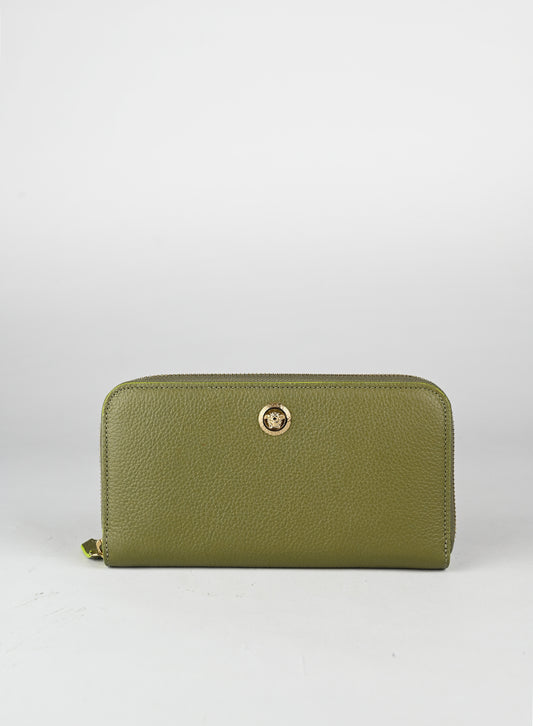 Versace Portafogli in pelle verde