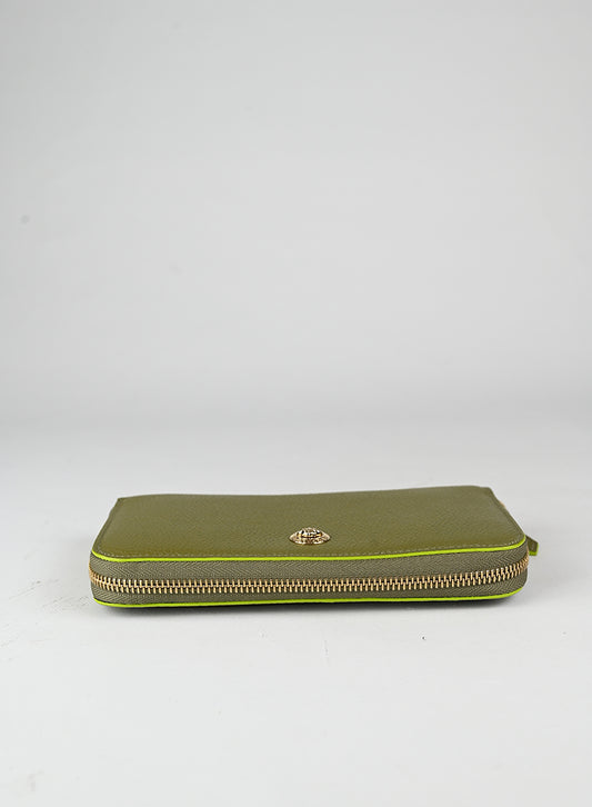 Versace Portafogli in pelle verde