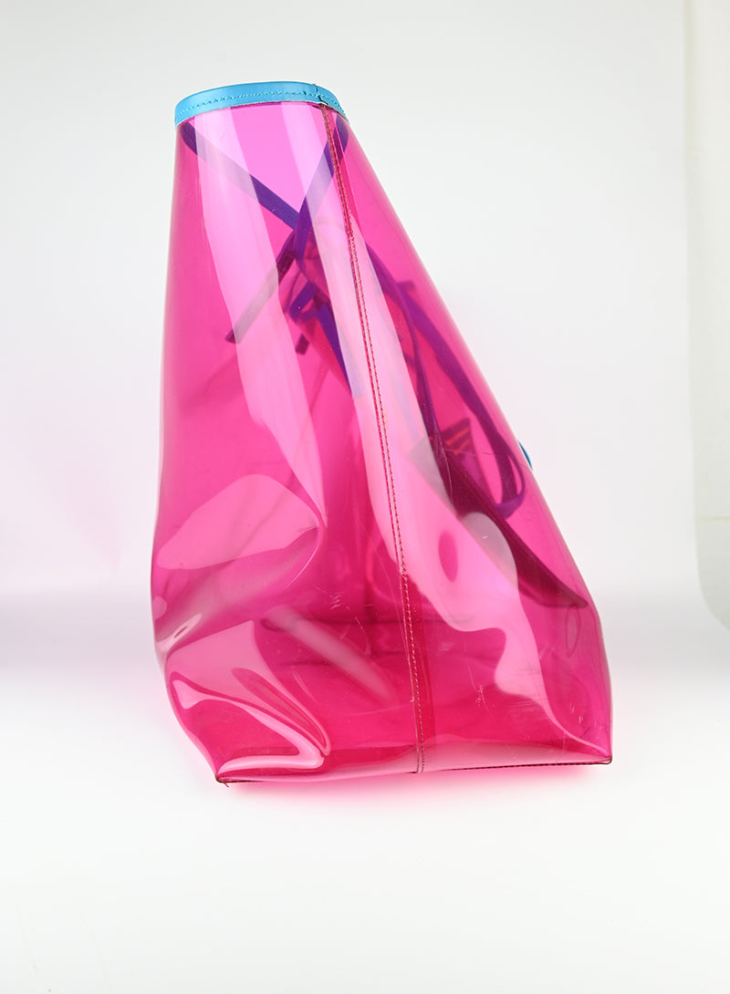 Versace Shopper in PVC rosa