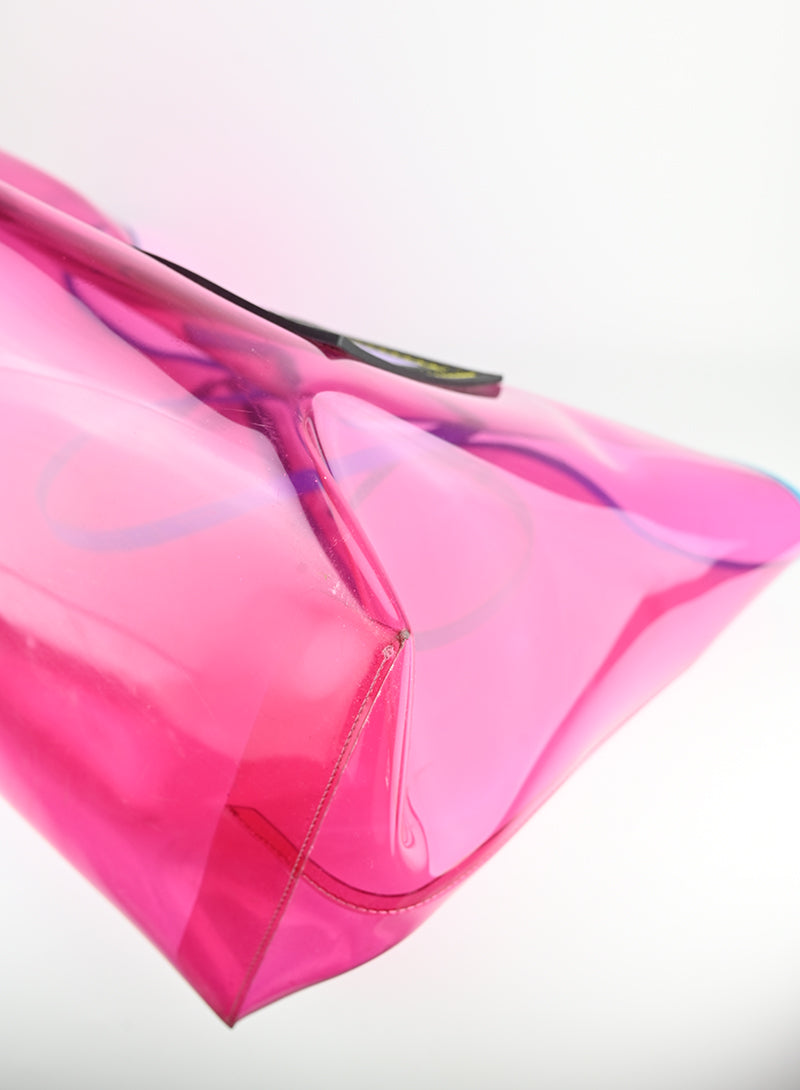 Versace Shopper in PVC rosa