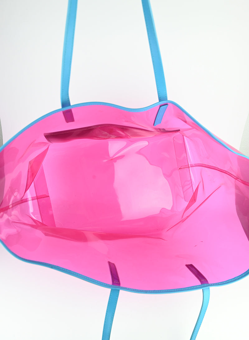 Versace Shopper in PVC rosa