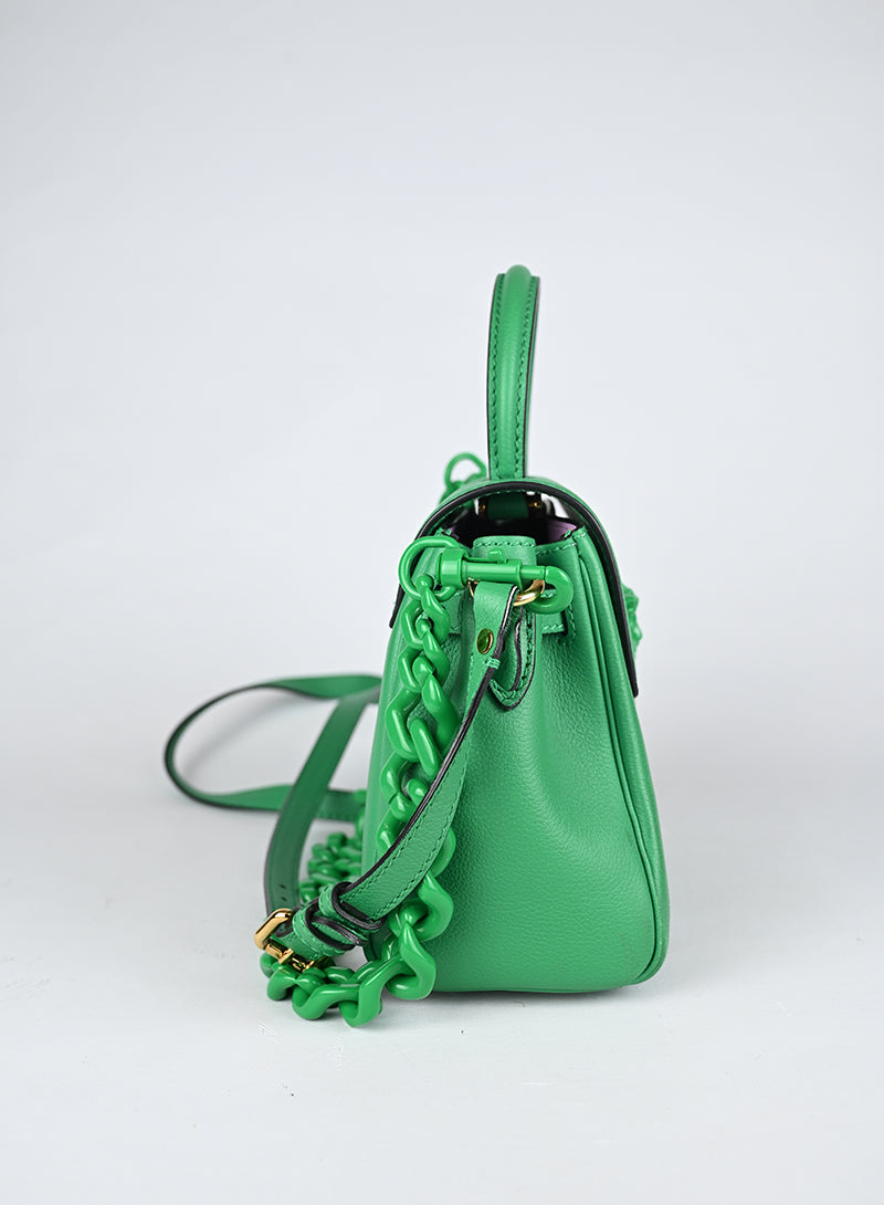Versace Borsina a Tracolla Pelle Verde Medusa