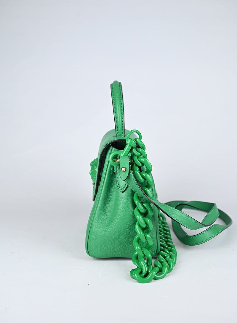 Versace Borsina a Tracolla Pelle Verde Medusa