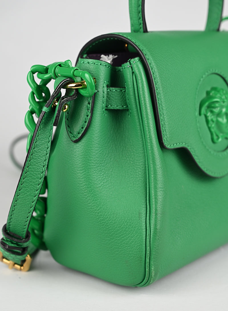 Versace Borsina a Tracolla Pelle Verde Medusa