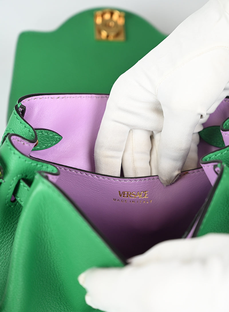 Versace Borsina a Tracolla Pelle Verde Medusa