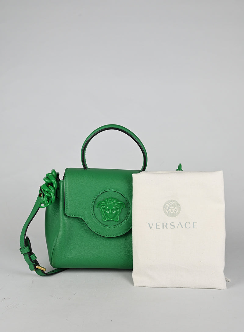 Versace Borsina a Tracolla Pelle Verde Medusa