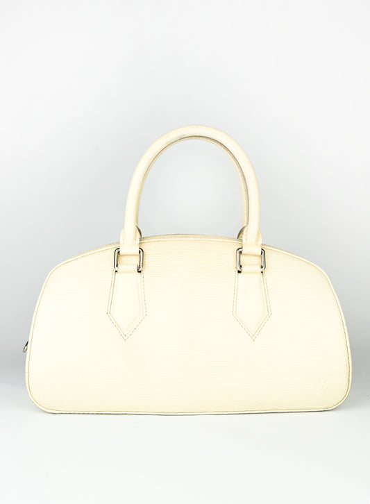 Louis Vuitton Bauletto in pelle Epi bianco
