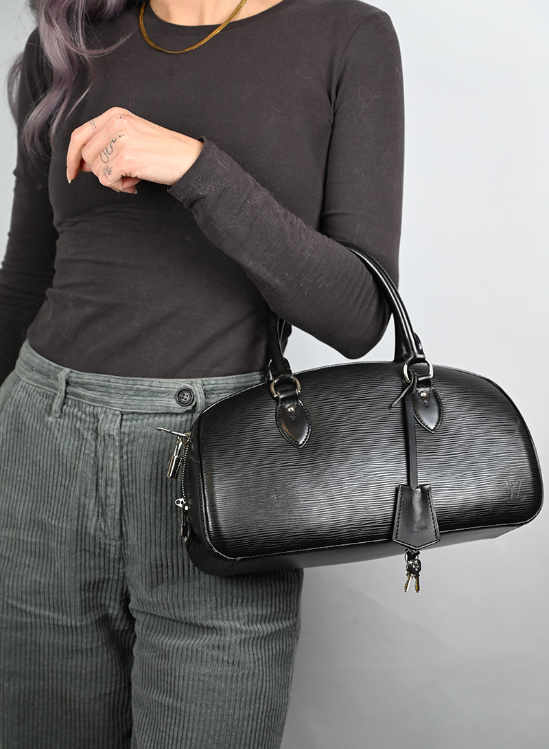 Louis Vuitton Bauletto in pelle Epi nero